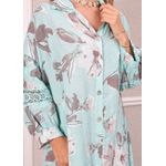 Vestido Elisa Linho Italiano Verde Grama .