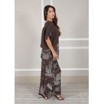Conjunto Eva Linho Italiano Marrom