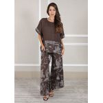 Conjunto Eva Linho Italiano Marrom