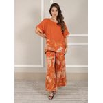 Conjunto Eva Linho Italiano Terracota