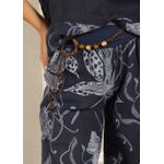 Conjunto Eva Linho Italiano Azul Marinho