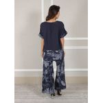Conjunto Eva Linho Italiano Azul Marinho