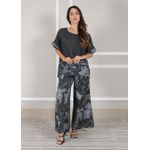 Conjunto Eva Linho Italiano Chumbo