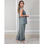 Conjunto Cora Linho Italiano Chumbo 