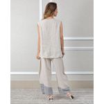 Conjunto Cora Linho Italiano Bege