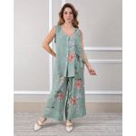 Conjunto Marisol Linho Italiano Verde Menta 