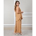 Conjunto Marisol Linho Italiano Caramelo