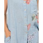 Conjunto Marisol Linho Italiano Azul Hortência 