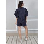 Conjunto Marcela Linho Italiano Azul Marinho