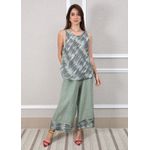 Conjunto Matilde Linho Italiano Verde Menta 