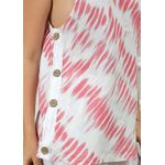 Conjunto Matilde Linho Italiano Branco/Rosa
