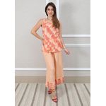 Conjunto Matilde Linho Italiano Pêssego