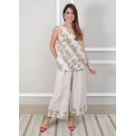 Conjunto Matilde Linho Italiano Bege