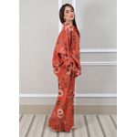 Conjunto Angela Linho Italiano Terracota
