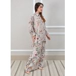 Conjunto Angela Linho Italiano Bege