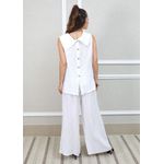 Conjunto Marina Linho Italiano Branco 