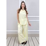 Conjunto Marina Linho Italiano Amarelo