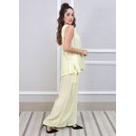 Conjunto Marina Linho Italiano Amarelo