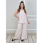 Conjunto Marina Linho Italiano Rosa Bebe