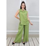 Conjunto Marina Linho Italiano Verde Pistache