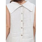Conjunto Marina Linho Italiano Bege
