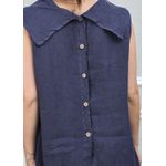 Conjunto Marina Linho Italiano Azul Marinho