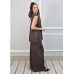 Conjunto Marina Linho Italiano Marrom