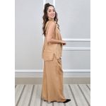 Conjunto Marina Linho Italiano Caramelo