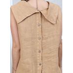 Conjunto Marina Linho Italiano Caramelo