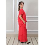 Conjunto Gisela Linho Italiano Vermelho