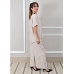 Conjunto Gisela Linho Italiano Bege