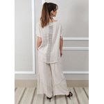 Conjunto Gisela Linho Italiano Bege