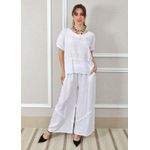 Conjunto Gisela Linho Italiano Branco