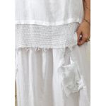 Conjunto Solange Linho Italiano Branco