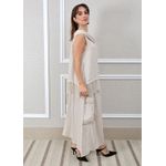 Conjunto Solange Linho Italiano Bege