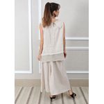 Conjunto Solange Linho Italiano Bege