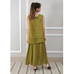 Conjunto Solange Linho Italiano Verde Pistache 