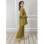 Conjunto Antonia Linho Italiano Verde Pistache 