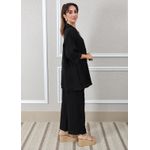 Conjunto Antonia Linho Italiano Preto
