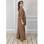 Conjunto Antonia Linho Italiano Caramelo
