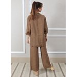 Conjunto Antonia Linho Italiano Caramelo
