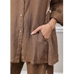 Conjunto Antonia Linho Italiano Caramelo