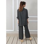 Conjunto Antonia Linho Italiano Chumbo
