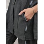 Conjunto Antonia Linho Italiano Chumbo