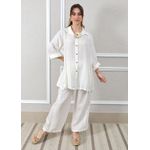 Conjunto Antonia Linho Italiano Off White