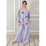 Conjunto Pamela Linho Italiano Lilás