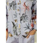Conjunto Pamela Linho Italiano Lilás
