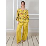 Conjunto Pamela Linho Italiano Mostarda 