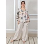 Conjunto Pamela Linho Italiano Bege