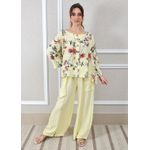 Conjunto Pamela Linho Italiano Amarelo
